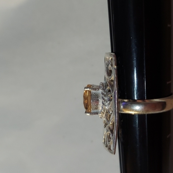 MORGANITE Sterling Silver Ring Size 6.5 - Picture 4 of 5